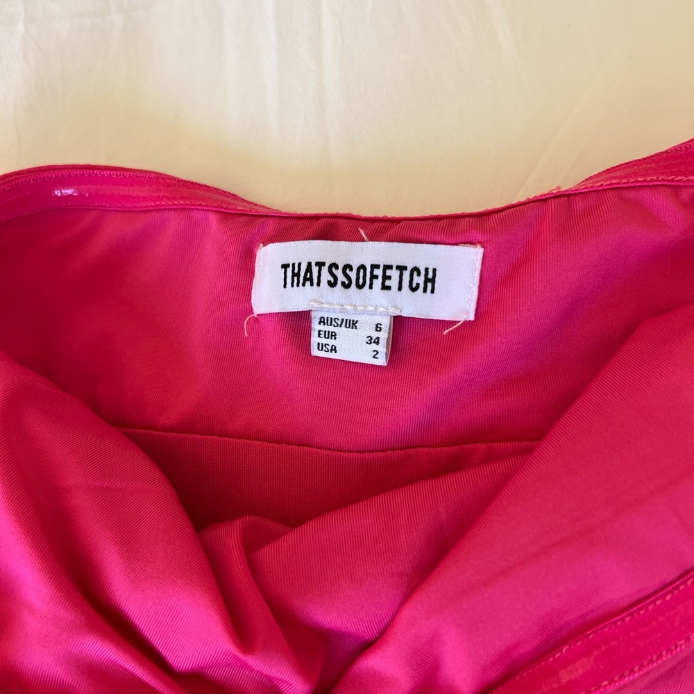 Strapless Pink Mini Dress - Picture 3 of 3